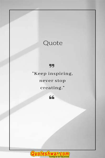 Read more about the article Keep inspiring, never….